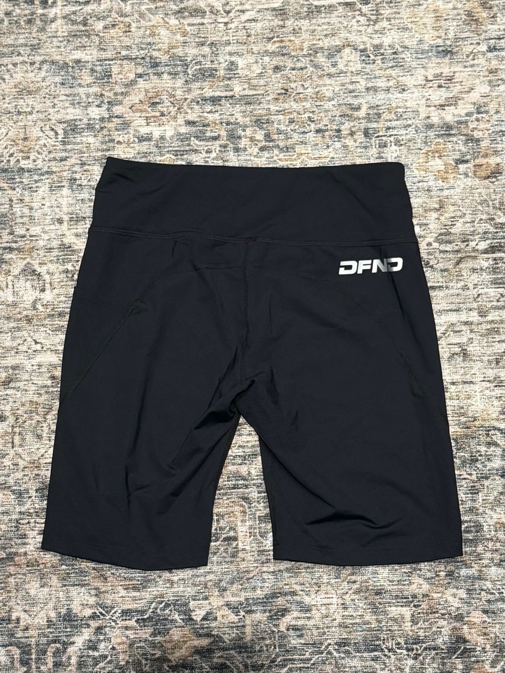 DFND Women's Black Compression Shorts with High Waist